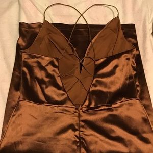 Bronze shiny dress